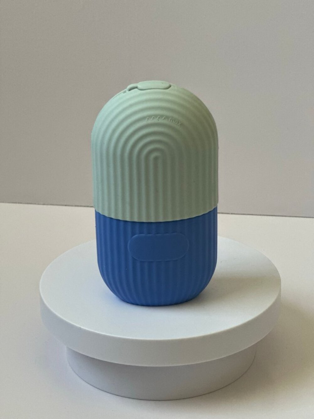 Facial Ice Roller - Silicone Ice Mold for Face, Mint Green and Blue, Open Box